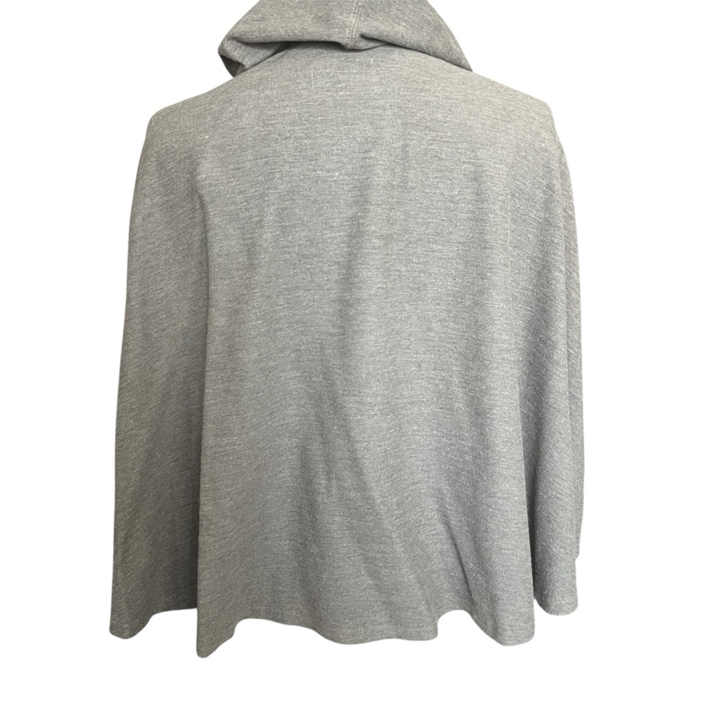 VTG Urban Outfitters Cape Gray SZ M/L Zip-Up Hoodie Hipster Retro Pockets Boho - Picture 3 of 16